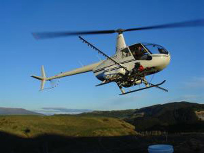 KiwiAir helicopters offers agricultural services, including crop dusting and spraying.